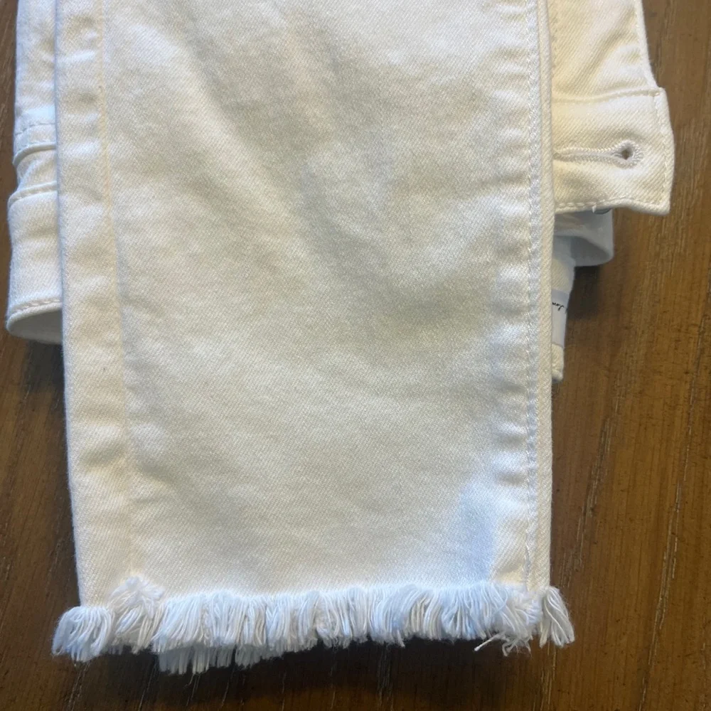 LOFT Women's Bright White Cropped Jeans - Picture 3 of 5